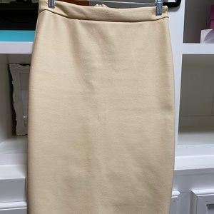 Faux leather pencil skirt